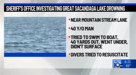 SCSO investigating Great Sacandaga Lake drowning